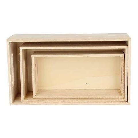 3 Scatole Annidate In Legno Legno 215 X 7 X 12 Cm - Foto 2