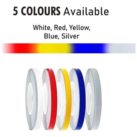 Wheel Trim Strisce Adesive Racing Per Cerchi Auto Con Applicatore, Argento, 5 Mm X 6 Mt - Foto 6