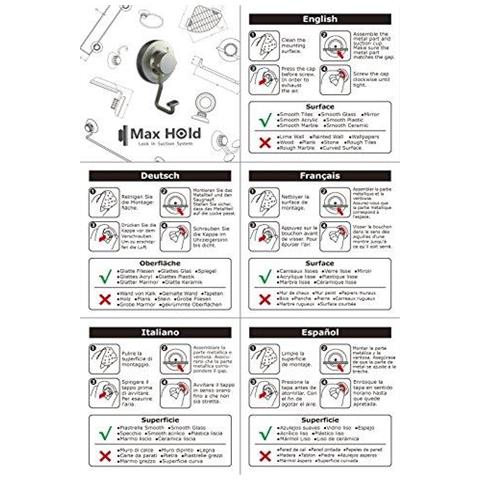 No-foratura Ventosa Rotonda Anello Di Tovagliolo - Vaccum Sistema - In Acciaio Inox Non Arrugginisce Mai - Guida Di Tovagliolo Per Bagno E Cucina - Foto 4