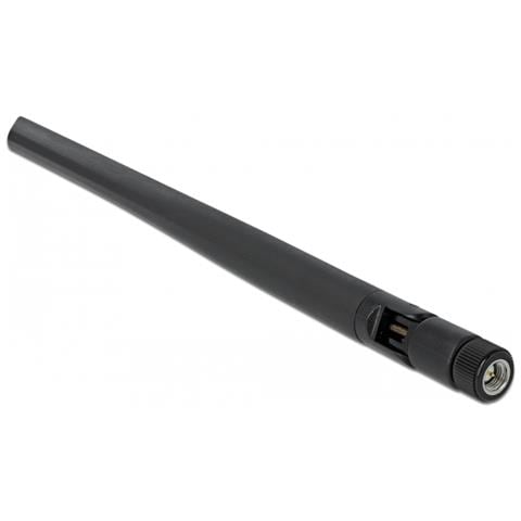 5G 3,4 - 3,8 GHz Antenna SMA maschio 5 dBi 20 cm omnidirezionale con raccordo basculante e materiale flessibile nero - Foto 1