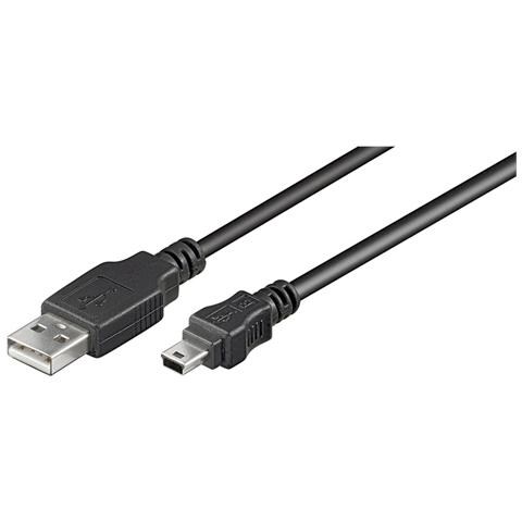 Cavo USB 2.0 A / Mini-USB B Maschio / Maschio da 5 m Colore Nero - Foto 2