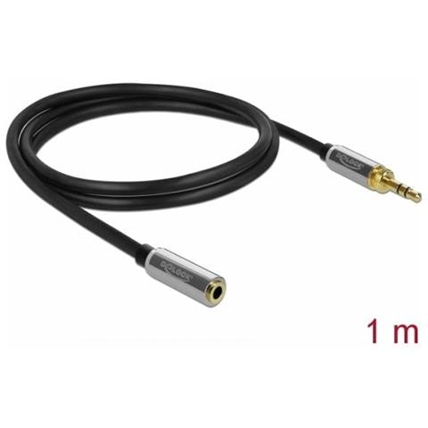 85780 cavo audio 1 m 3.5mm Nero, Grigio - Foto 1