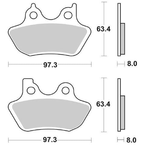 Pastiglie Freno Anteriore 826h. hs - Foto 1