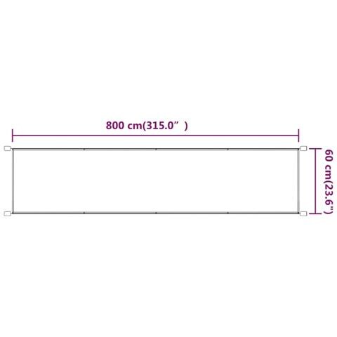 Paravento Verticale Blu 60x800 Cm In Tessuto Oxford - Foto 2