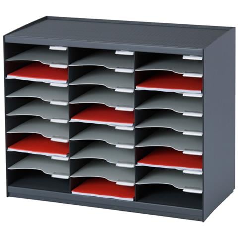 802.11 cassettiera ufficio Nero, Grigio Polistirolo - Foto 1