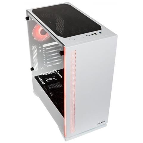 Case S5 Midi Tower ATX / micro ATX / Mini-ITX 2 Porte USB 3.2 Colore Bianco (Finestrato) - Foto 2