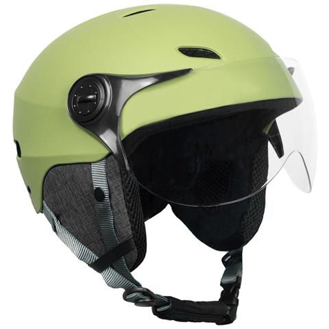 Casco LED H. 30 Vision Kaki L con Visiera per Scooter /Monopattino, Bici - Foto 1