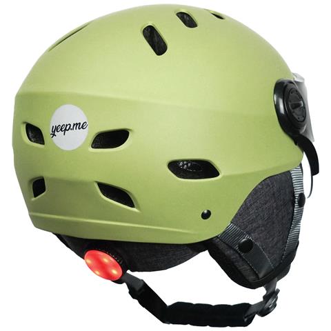 Casco LED H. 30 Vision Kaki L con Visiera per Scooter /Monopattino, Bici - Foto 2
