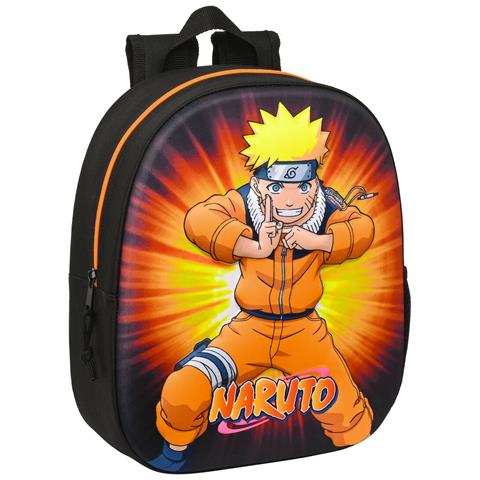Zaino Scuola 3d Nero Arancio 27 X 33 X 10 Cm - Foto 1