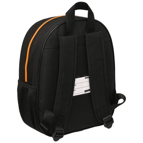 Zaino Scuola 3d Nero Arancio 27 X 33 X 10 Cm - Foto 2