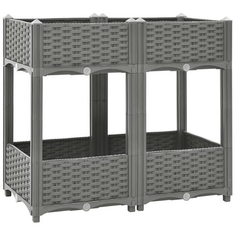 Fioriera Rialzata 80x40x71 Cm In Polipropilene - Foto 1