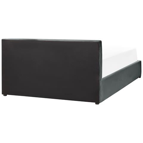 Letto Contenitore Velluto Bousse 140 X 200 Cm Grigio Scuro - Foto 8