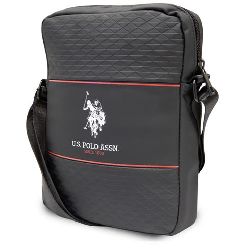Borsa A Tracolla 10'' Modèle Middle Stripe, Nero - Foto 2