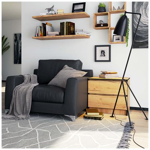 Comodino K60, 2 cassetti, 60x40x55 cm, Colore Quercia Craft - Foto 5