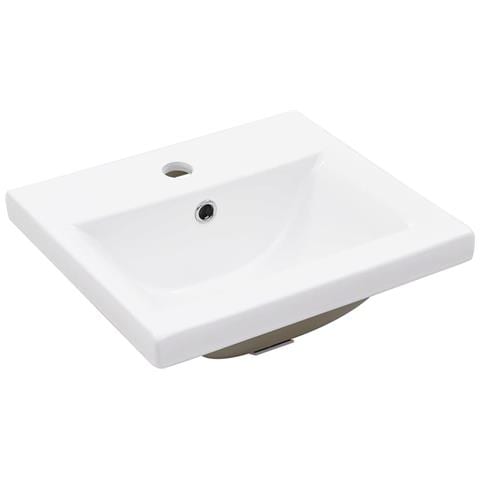 Mobile Bagno Con Lavabo Integrato Bianco In Legno Multistrato - Foto 8