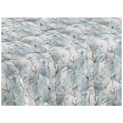 Trapunta Piumone Letto Invernale Imbottita 300gr Microfibra Scaldanotti Vittoria Piazza E Mezza Celeste - Foto 2