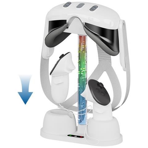 Supporto Display E Caricabatterie Con Luce Rgb Per Oculus Quest 3 - Foto 5