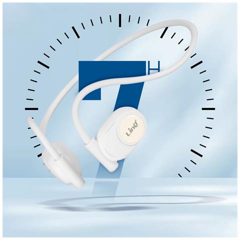 Auricolari Senza Fili Design Aperto Ad Archetto Comandi Touch, Bianco - Foto 2