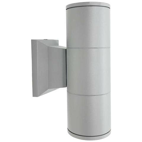 Applique A Doppia Luce Da Parete Giardino Esterno 2 X Porta Faretto Gu10 Es01g - Foto 1