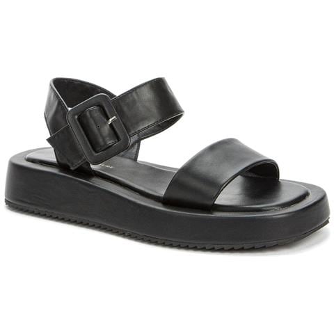 Black Casual Open Sandals Sandali Sintetico E Tessile Scarpe Donna Nero Eu 37, 827171-06-01 - Foto 1
