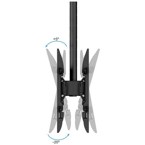 LPCE2286TSLI-XL-B Supporto TV a parete 2,18 m (86") Nero - Foto 2