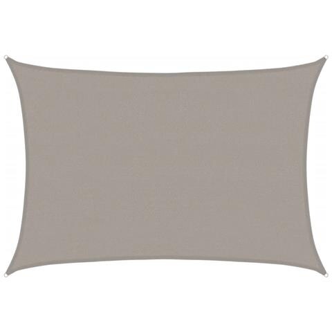 Vela Parasole 160 G/m Rettangolare Grigio Chiaro 4x5 M In Hdpe - Foto 2
