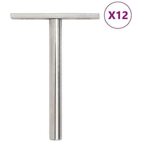 Staffe Mensole Galleggianti 12pz 10x100 Mm Acciaio Al Carbonio - Foto 1