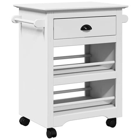 Carrello Da Cucina Bodo Bianco 67,5x45x80 Cm - Foto 2