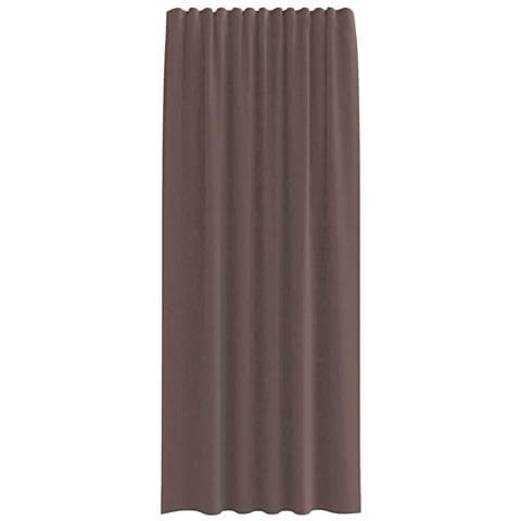 Tende In Voile Con Tasche Per Aste 2 Pz Marrone - Foto 2