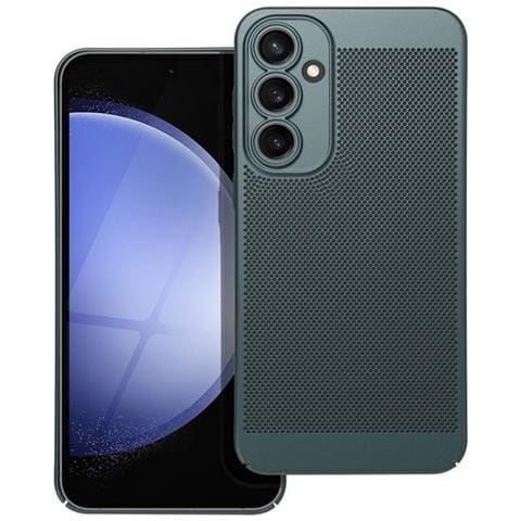 Custodia Back Cover Shell Rigida Antiscivolo Traforata Per Samsung Galaxy S23 Fe Green - Foto 1