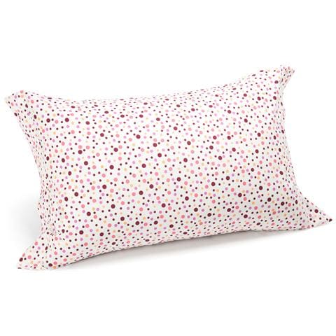 Coppia Federe Pois In Cotone Colore Rosa Misura Standard - Foto 2