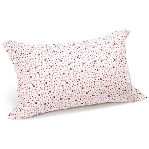 Coppia Federe Pois In Cotone Colore Rosa Misura Standard - Foto 1
