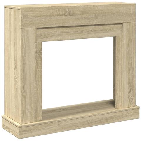 Cornice per Camino Rovere Sonoma 100x30x87,5 cm in Truciolato - Foto 1