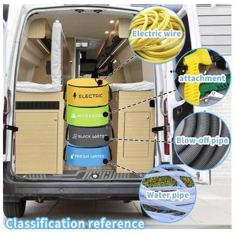 Borsa Porta Cavi Elettrici Per Camper Da Campeggio - Organizzazione E Protezione Yellow - Foto 7