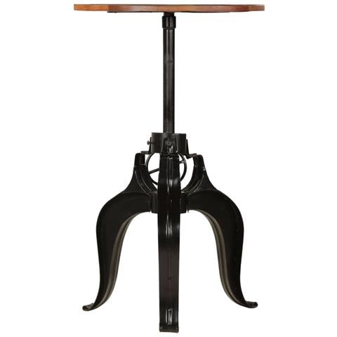 Tavolo Da Bar In Legno Massello Di Recupero 60x (76-110) Cm - Foto 1