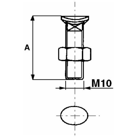 Bullone Testa Ovale M10x60 Con Dado Confezione Da 50 Pezzi - Foto 2