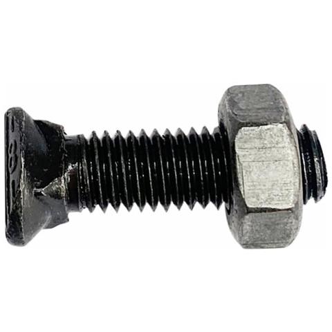 Bullone Testa Ovale M10x60 Con Dado Confezione Da 50 Pezzi - Foto 1