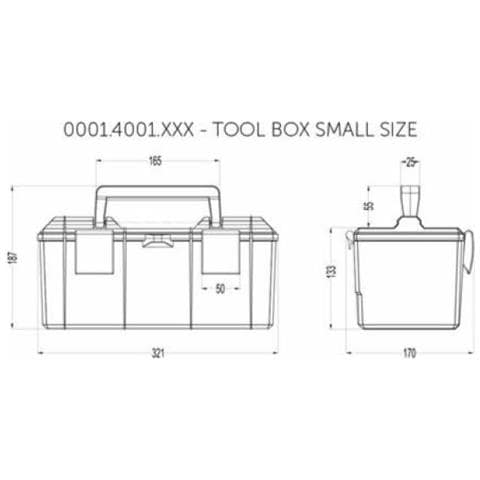 Cassetta Porta Attrezzi In Plastica 320x150x130mm Adattabile A Fiat 5137750 - Foto 5