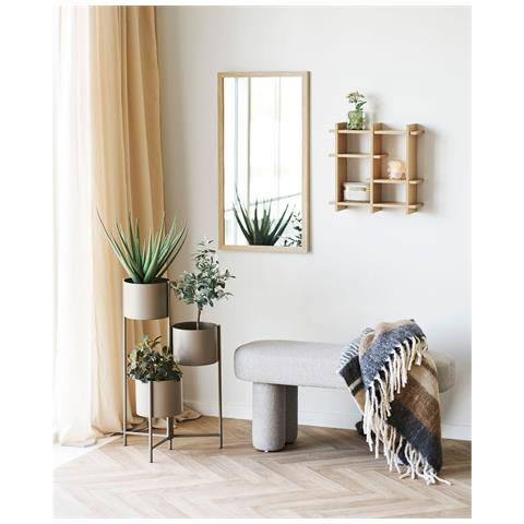 Panca Weston - Beige - Tessuto - 95x36x45 Cm - Foto 2