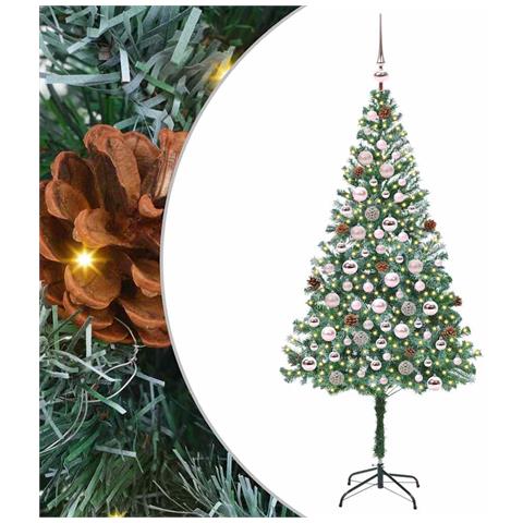 Albero di Natale artificiale Verde 180 cm PVC e Acciaio - Foto 1