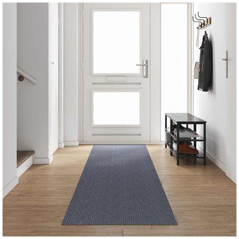 Runner in Moquette Grigio chiaro 80 x 500 cm Tessuto - Foto 2