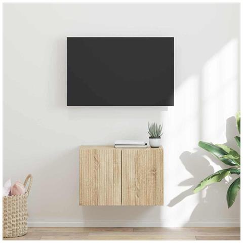 Mobile TV da parete Rovere Sonoma 59,5 x 31 x 40 cm - Foto 2