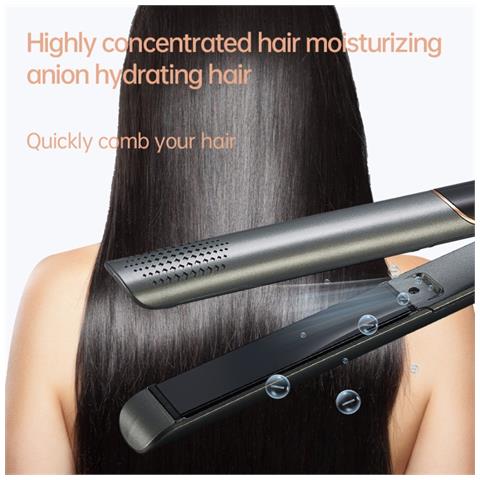 Piastra Per Capelli In Ceramica Tormalina Con Piastre Strette - Doppia Tensione E Temperatura Regolabile - Foto 5