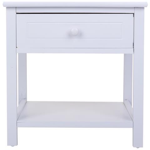 Comodino In Legno Bianco 40x29x42 - Foto 2