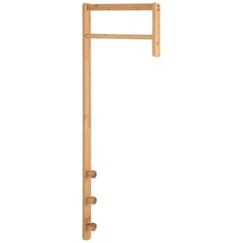 Porta-abiti Da Parete Trento In Bambù Naturale 30x82 Cm - Foto 1