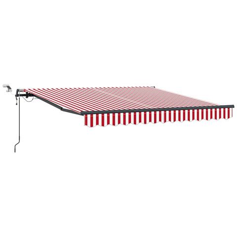 Tessuto per Tenda con Rosso e Bianco 350 x 250 cm Poliestere - Foto 1
