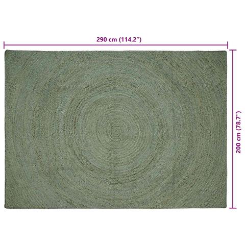 Tappeti per area Verde Oliva 200 x 290 cm Juta - Foto 7