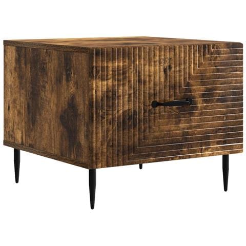 Tavolino da salotto con cassetto Rovere Fumo 49 x 50 x 40 cm - Foto 1