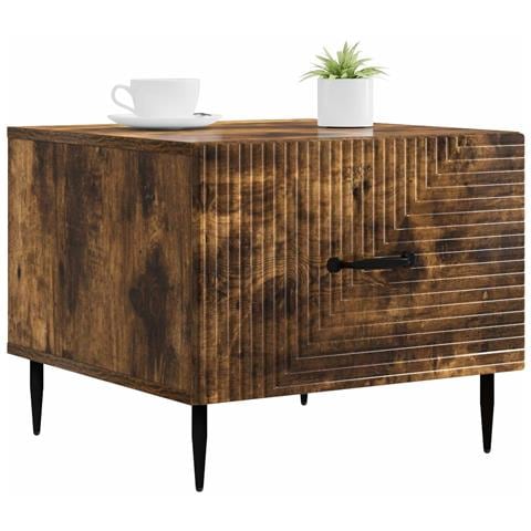 Tavolino da salotto con cassetto Rovere Fumo 49 x 50 x 40 cm - Foto 2
