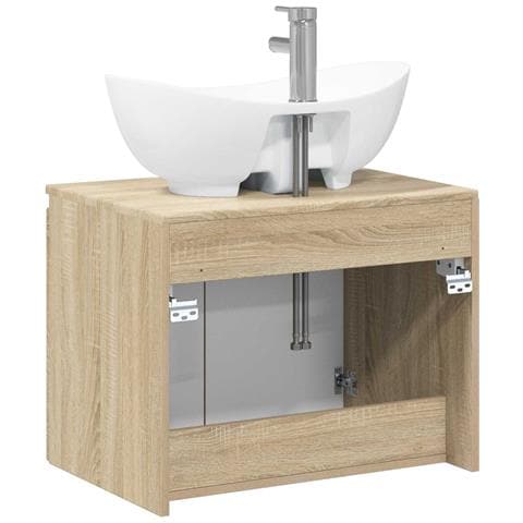 Set di mobili per il bagno Rovere Sonoma Legno ingegnerizzato - Foto 10